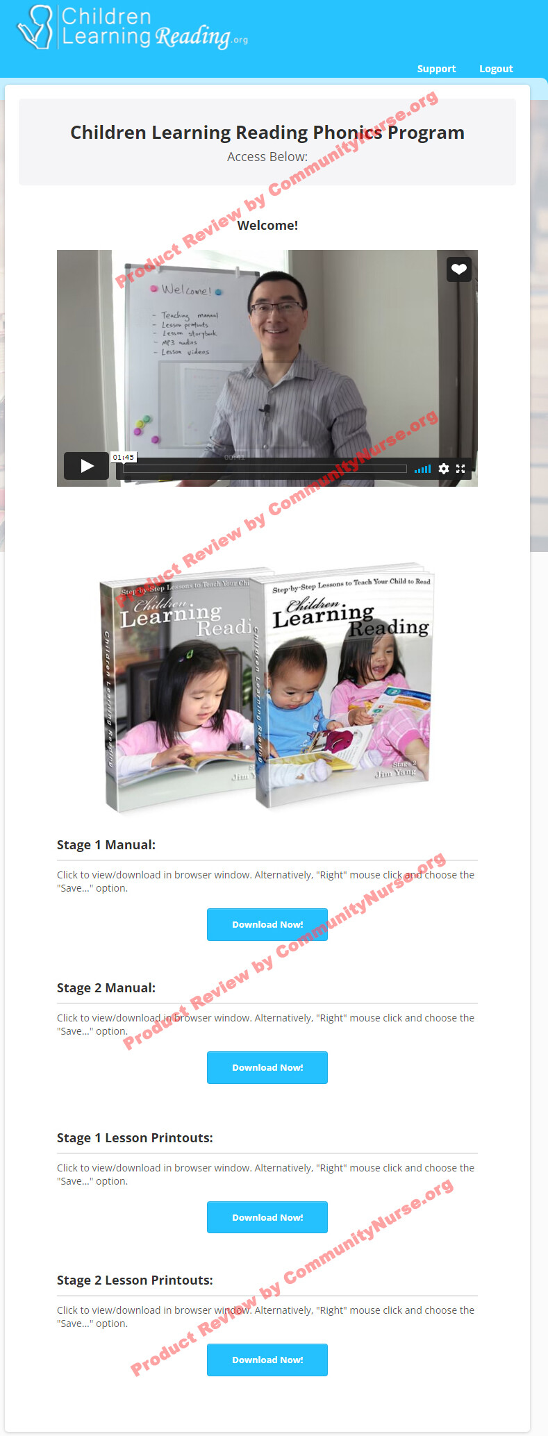 Children Learning Reading download page