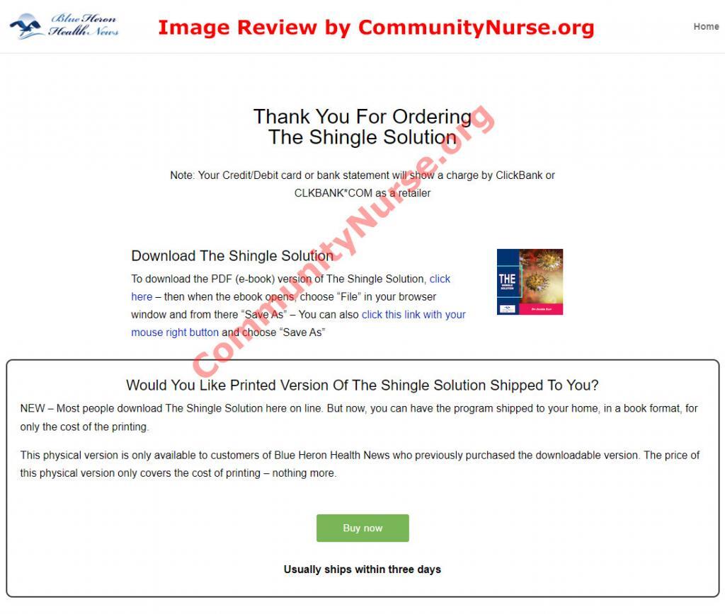 The Shingles Solution Download Page