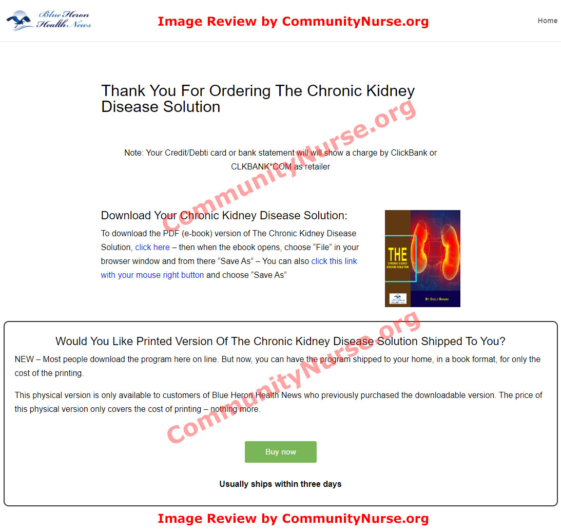 The Chronic Kidney Disease Solution Download Page