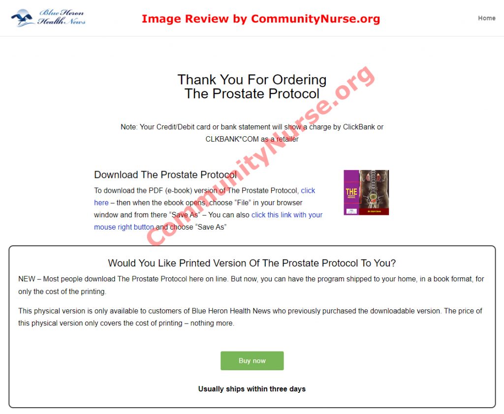 The Prostate Protocol Download Page