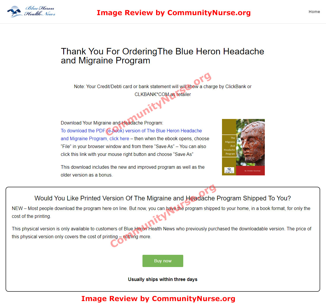 The Migraine and Headache Program Download Page