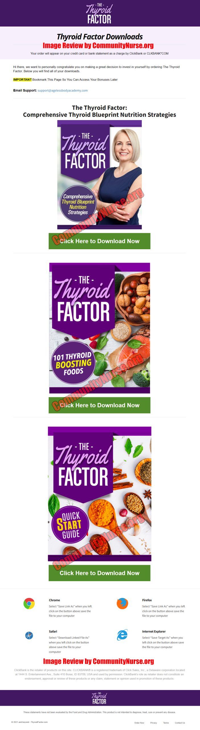 the thyroid factor download page